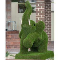 Топиарий Слон на подставке